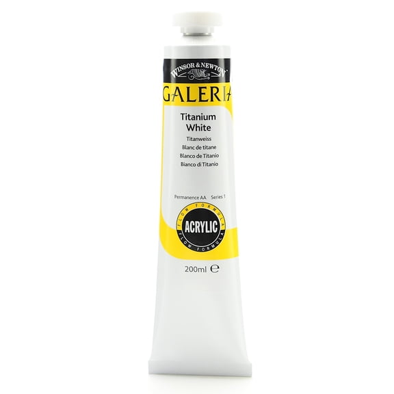 Galeria Flow Formula Acrylic Colours titanium white, 200 ml, 644 (pack of 2)