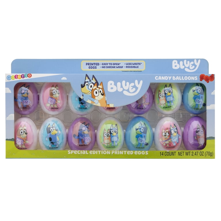 Galerie Bluey Special Edition 14 Count Printed Eggs with Candy
