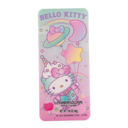 Galerie Hello Kitty Lenticular Tin with Lollipops, 1.69 oz