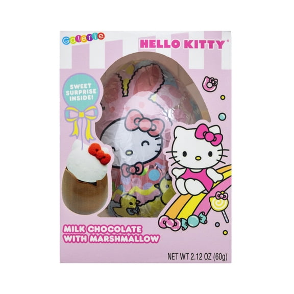 Galerie Hello Kitty Milk Chocolate Egg with Marshmallow Character, 2.12oz
