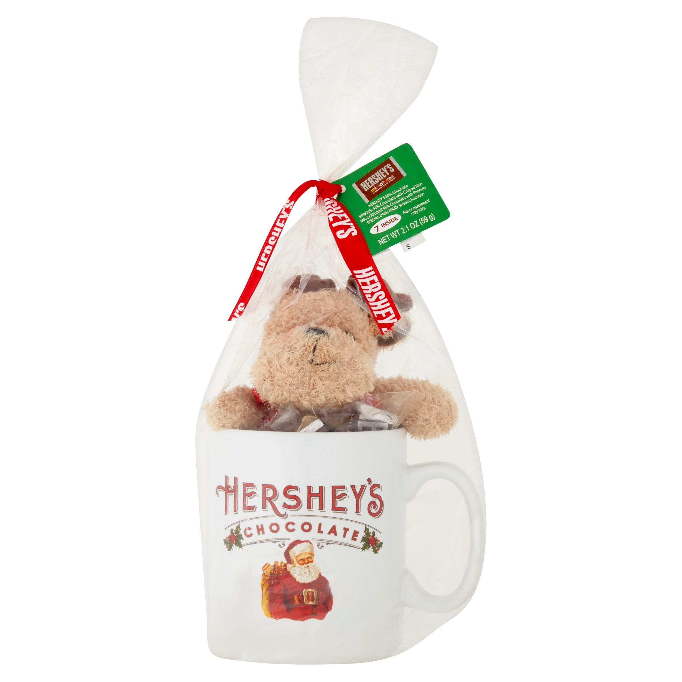 Galerie Hershey's White Jumbo Mug with Plush & Milk Chocolate Candy, 2.1 oz
