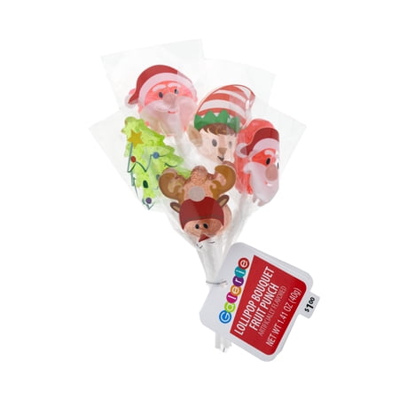 Galerie Santa and Friends 5 Count Lollipop Bouquet, Dairy-Free, 1.41 oz