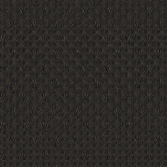 Galerie Wallcoverings Boutique Geometric Fan Non-woven Metallic Wallpaper Roll 33 feet x 21 inches - Purple