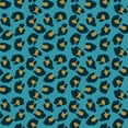 thumbnail image 1 of Galerie Wallcoverings  Into The Wild Leopard Print Non-woven Metallic Wallpaper Roll 33 feet x 21 inches - Blue, 1 of 5