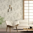 thumbnail image 1 of Galerie Wallcoverings  Italian Style Palm Leaf Design Vinyl on Non-woven Luster Wallpaper Roll 33 feet x 21 inches - Bronze, 1 of 5