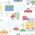 thumbnail image 1 of Galerie Wallcoverings  Just 4 Kids 2 City Traffic Non-woven Matte Wallpaper Roll 33 feet x 21 inches - Yellow, 1 of 5