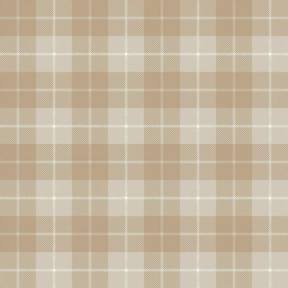 Galerie Wallcoverings Little Explorers 2 Twilled Tartan Non-woven Matte Wallpaper Roll 33 feet x 21 inches - Beige