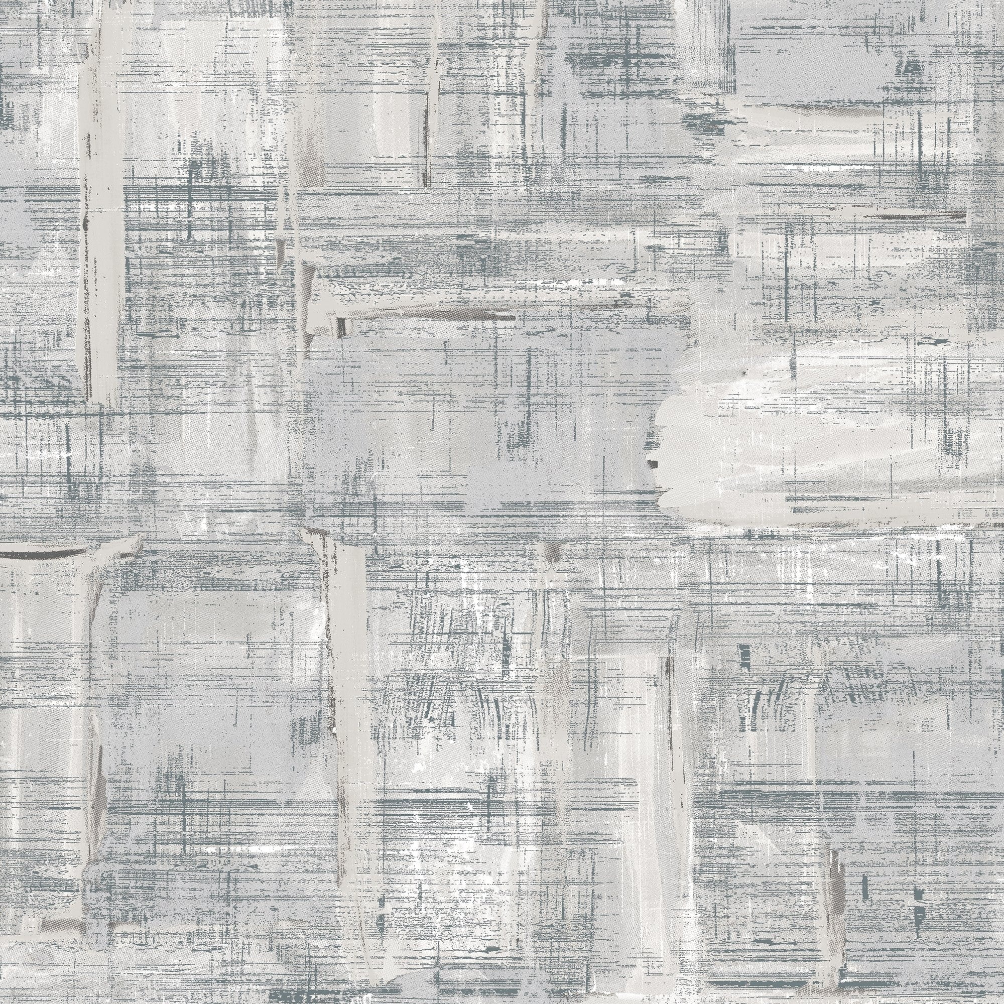 Silver Abstract Metallic Non-pasted Wallpaper Roll