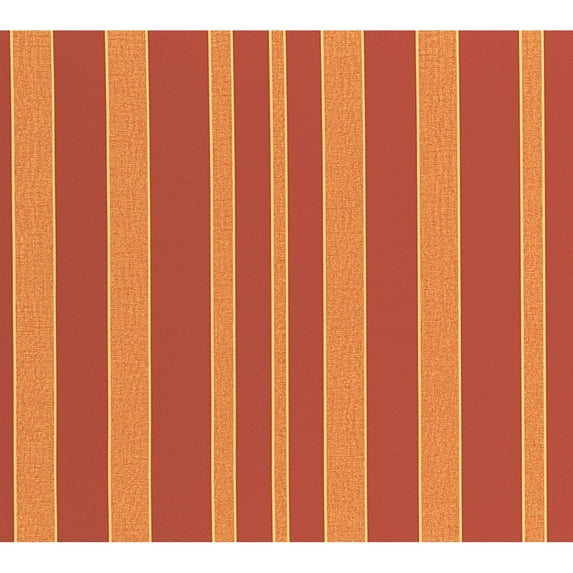 Galerie Wallcoverings Neapolis 3 Classic Multi-Stripe Design Vinyl on Paper Embossed Wallpaper Roll 33 feet x 21 inches - Red/Gold