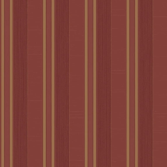 Galerie Wallcoverings Palazzo Collection Silky Stripe Vinyl on Non-woven Matte Wallpaper Roll 33 feet x 21 inches - Red