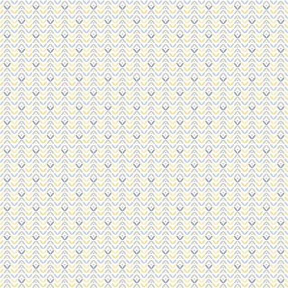 Galerie Wallcoverings Small Prints Tulip Flip Non-woven Matte Wallpaper Roll 33-feet long x 21-inches wide - Yellow/Grey