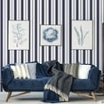 thumbnail image 1 of Galerie Wallcoverings  Smart Stripes 3 Heritage Stripe Vinyl on Non-woven Matte Wallpaper Roll 33 feet long x 21 inches wide - Grey/White, 1 of 5