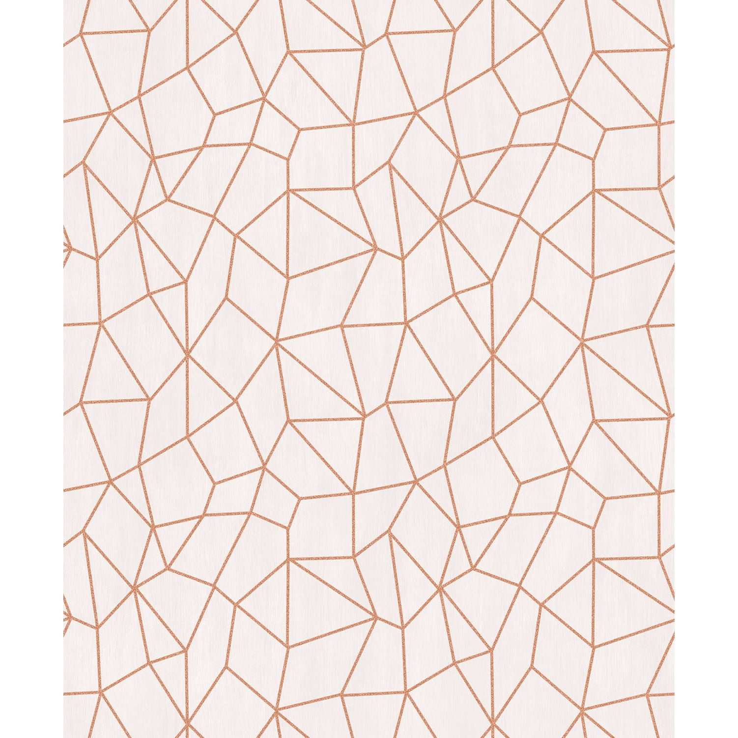 Special FX 2 Orange and Beige Geometric Glitter Wallpaper Roll