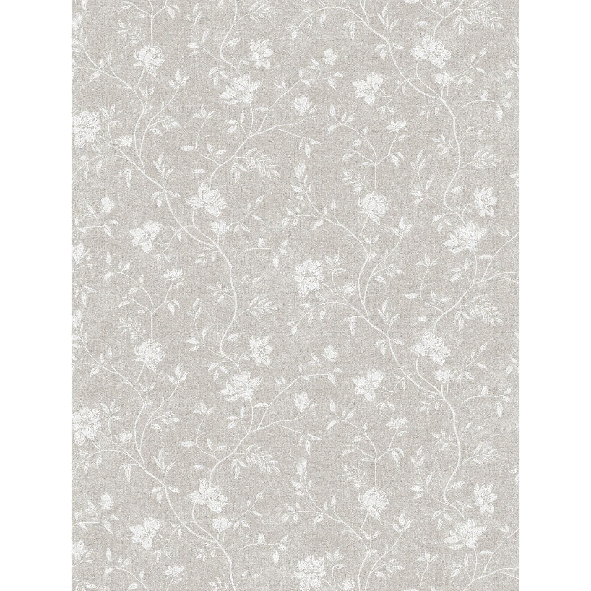 Spring Blossom Magnolia Floral Vine 33' Matte Wallpaper Roll