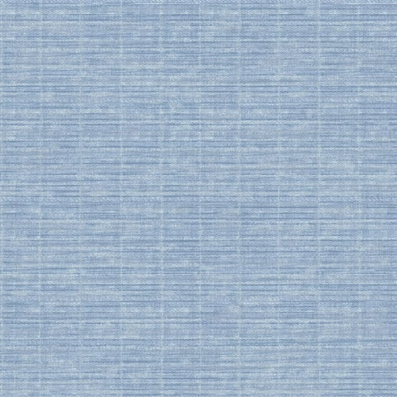 Galerie Wallcoverings TexStyle Collection Woven Weave Non-woven Metallic Wallpaper Roll 33 feet x 21 inches - Blue