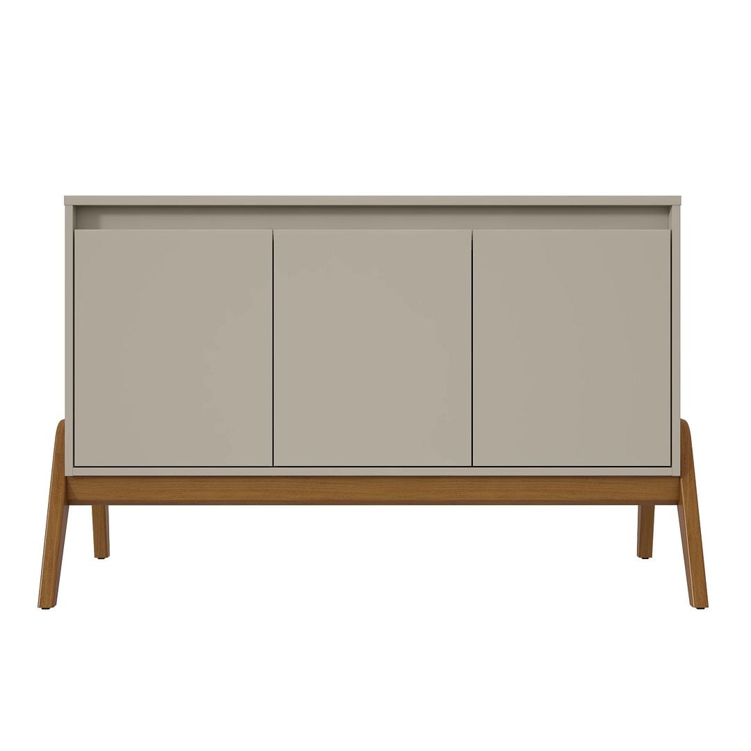 Gales 48.5 Inch Greige and Eucalyptus Mid-Century Modern Sideboard