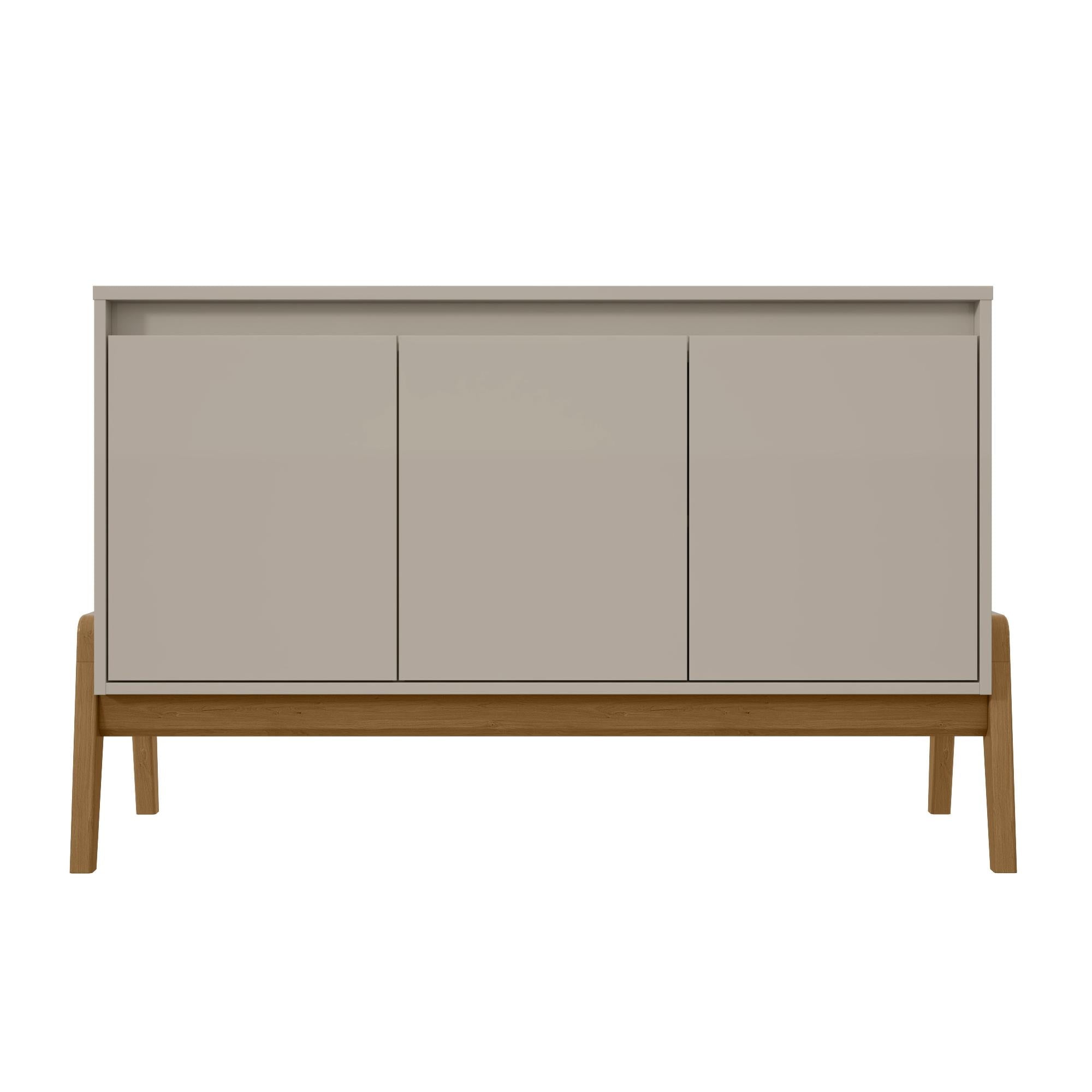 Gales 48.5 Inch Greige and Eucalyptus Mid-Century Modern Sideboard