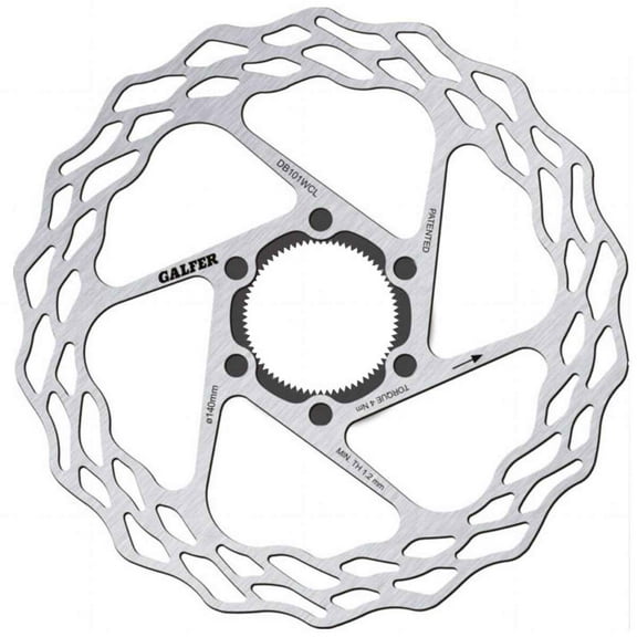 Galfer Road Disc Brake Rotor - 140mm, Centerlock, 1.8mm