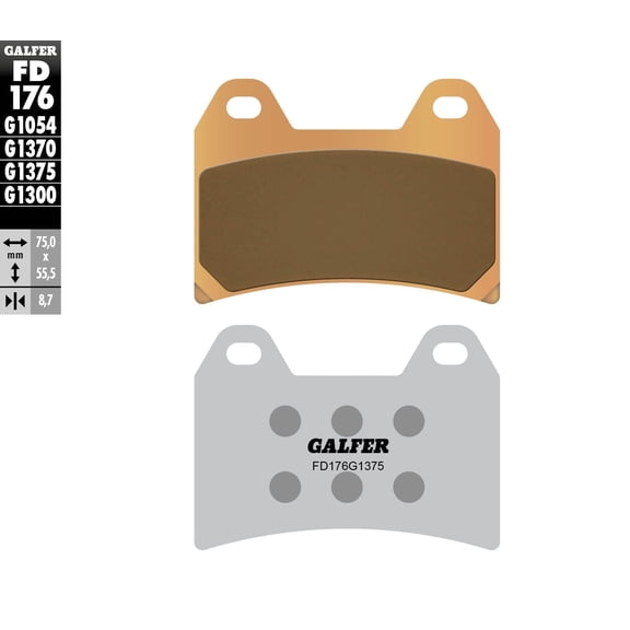Galfer HH Sintered Ceramic Brake Pads (FD176G1375)