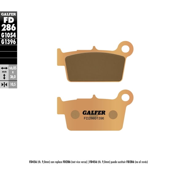 Galfer FD286G1396 HH Sintered Brake Pads