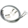 thumbnail image 1 of Galfer Front Steel Braided Brake Line Standard Length Clear/Silver For Honda, 1 of 1