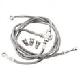 thumbnail image 1 of Galfer Front Steel Braided Brake Line Standard Length Silver for Honda TRX 450ER 2006-2009, 1 of 1