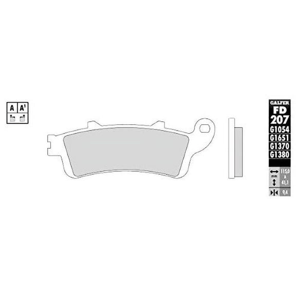 Galfer Brakes FD207G1370 1370 HH Sintered Brake Pads