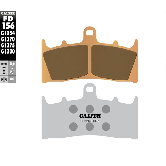 Galfer Brakes FD156G1375 HH Sintered Brake Pads