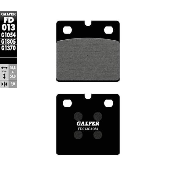 Galfer Brakes FD013G1054 Semi-Metallic Brake Pads