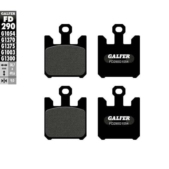 Galfer Brakes FD290G1054 Semi-Metallic Brake Pads