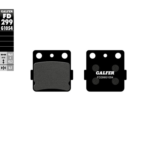Galfer Brakes FD299G1054 Semi-Metallic Brake Pads