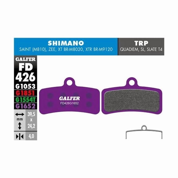 Galfer Shimano Saint/Zee/XTR M9120/XT M9120, TRP Quadium/Slate Disc Brake Pads - E-Bike Compound