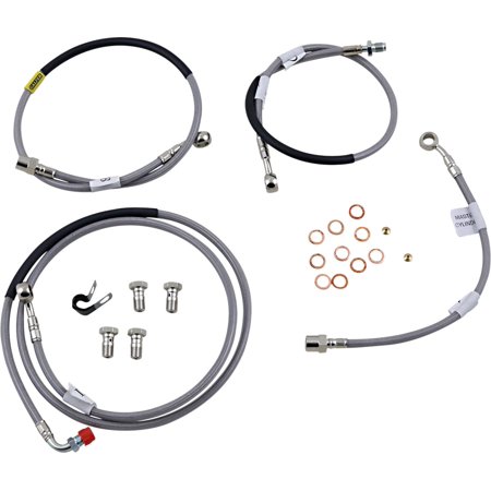 Galfer Stainless Steel Front & Rear Brake 4 Line Kit (FK003D786-4)