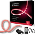 thumbnail image 1 of Galgreen Neon Rope Lights, 16.4ft Rope Lights with Dimmable Remote and Adapter, Waterproof Flexible Smart Led Strip Lights for Bedroom, Super Bright, DIY Neon Sign, Indoors Outdoors Wall Decor, Red, 1 of 7