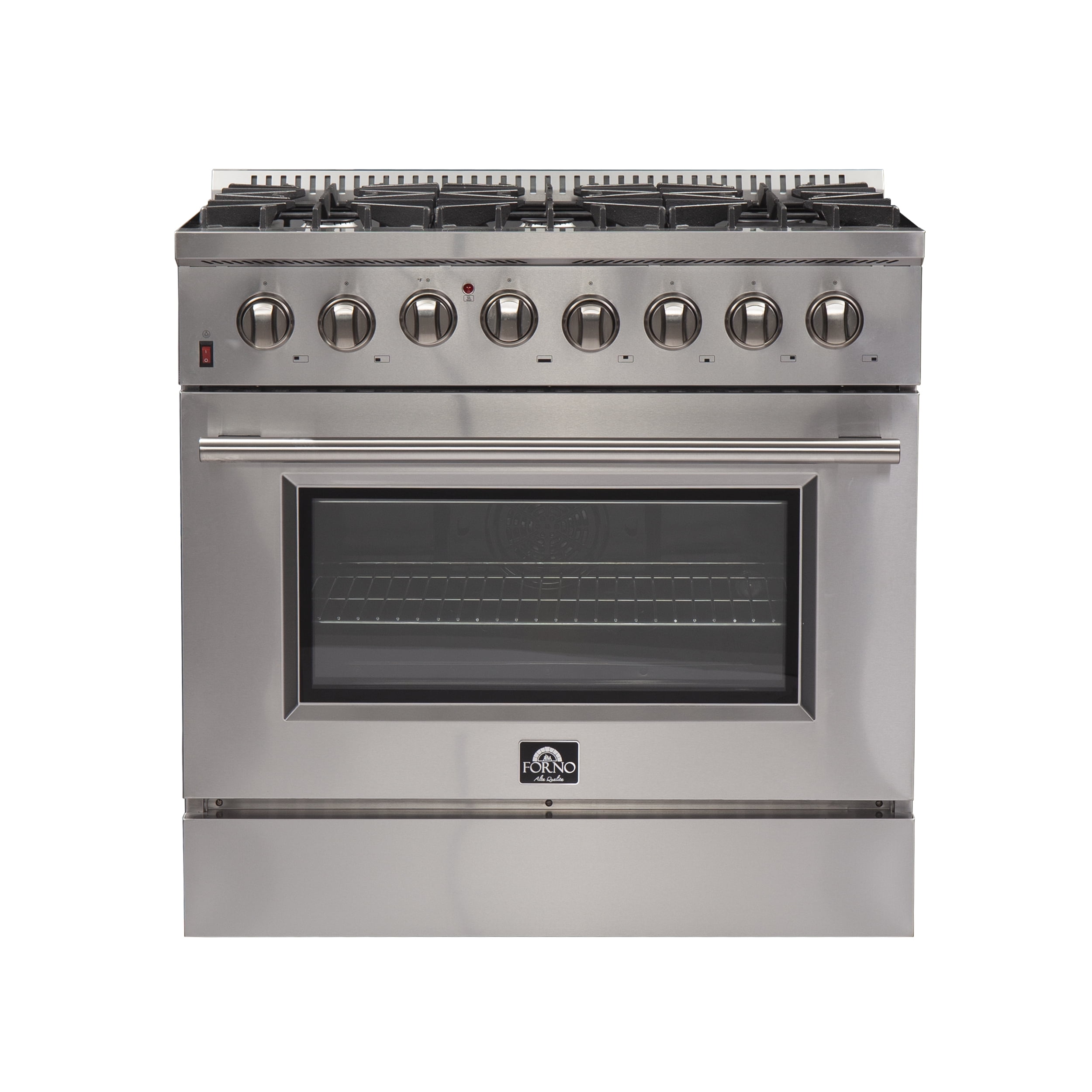 Galiano 36-inch Stainless Steel Dual Fuel Range with Griddle