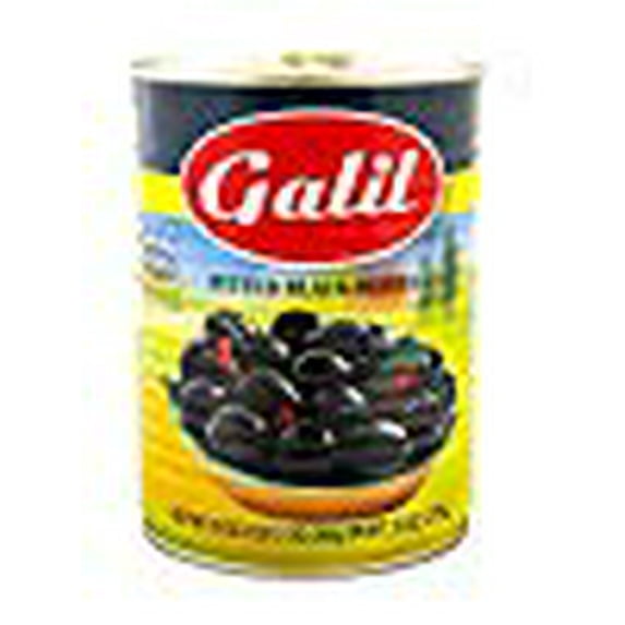 Galil Black Pitted Olives Kosher For Passover 19 Oz. Pack Of 6.