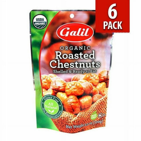 Galil Chestnuts | Organic Roasted | Shelled | 3.5 oz
