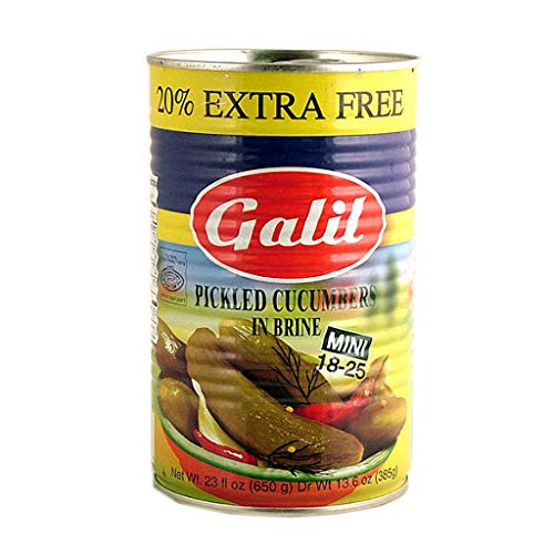 Galil Cucumber Pickles 1825 in Brine 23 oz (pack of 6)
