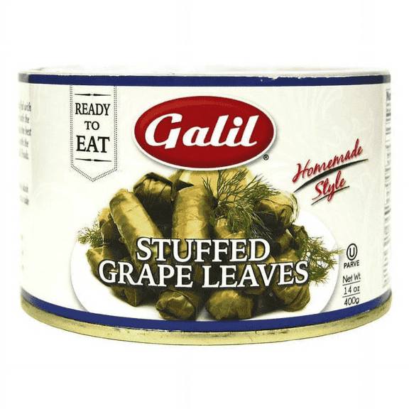 Galil Stuffed Grape Leaves Non-GMO, 14-Ounce Cans (Pack of 12)