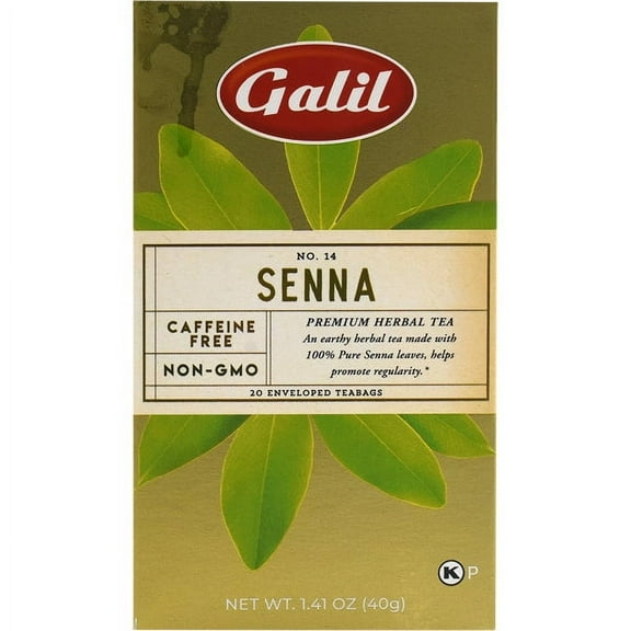 Galil Senna Herbal Tea 20 Tea Bags 1.41 oz. - EACH