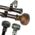 thumbnail image 1 of Galileo Double 13/16 inch dia. Curtain Rod 66-120" - Cocoa, 1 of 2