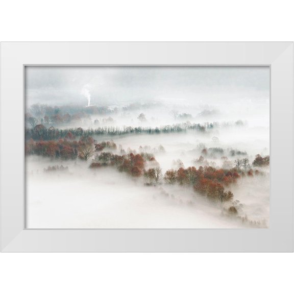 Galimberti, Marco 14x11 White Modern Wood Framed Museum Art Print Titled - Factory Fog