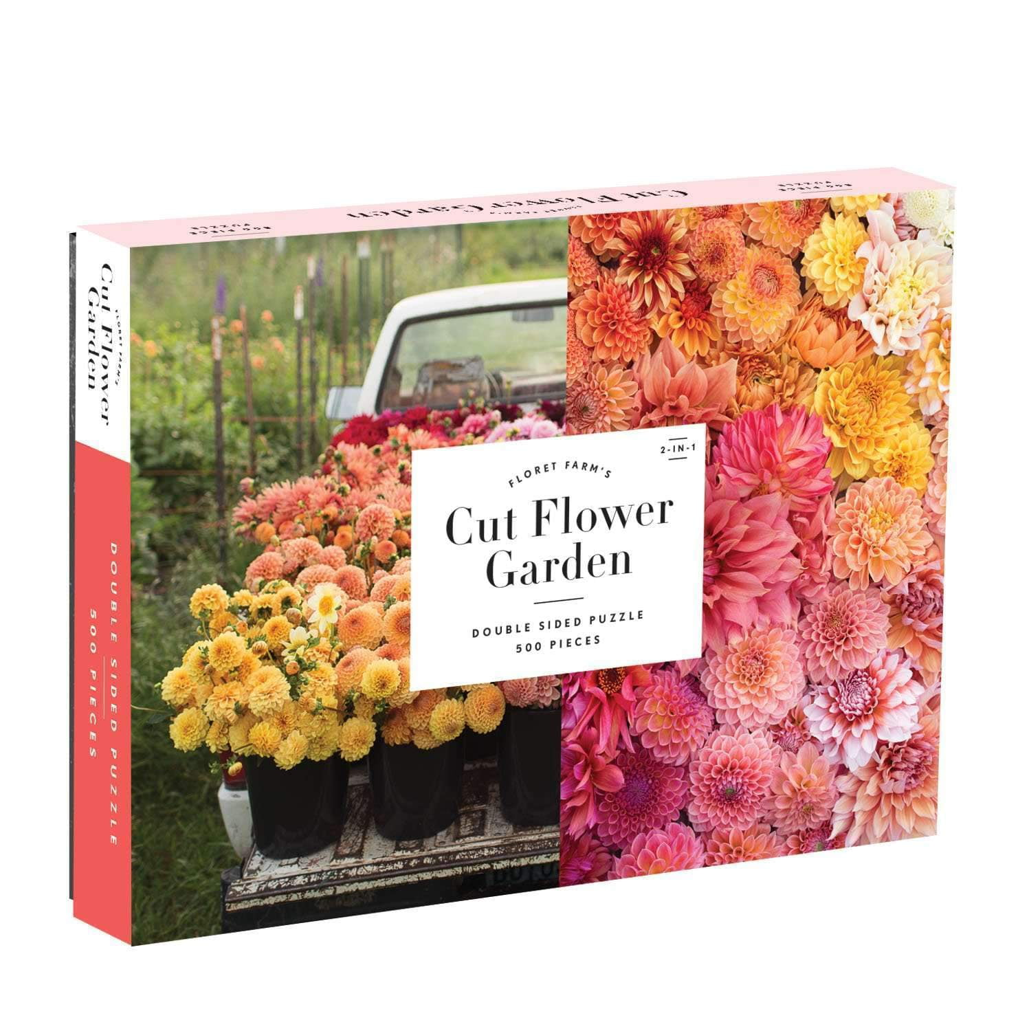 Galison - Floret Farm's Cut Flower Garden 2-Sided 500 Piece Jigsaw Puzzle 