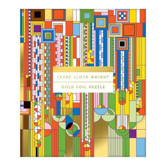 Galison - Frank Lloyd Wright Saguaro Cactus & Forms Foil Stamped 1000 Piece Jigsaw Puzzle