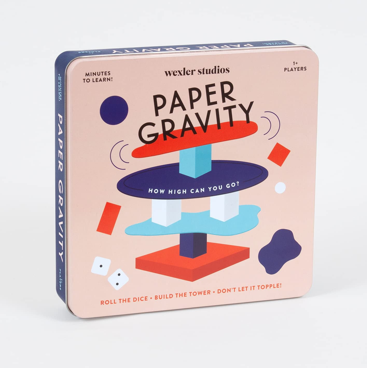 Paper Gravity Game with Custom Dice and Cards
