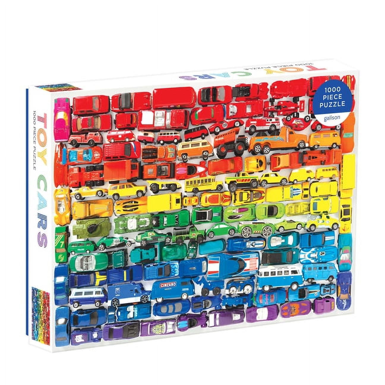Galison - Rainbow Toy Cars - 1000 Piece Jigsaw Puzzle