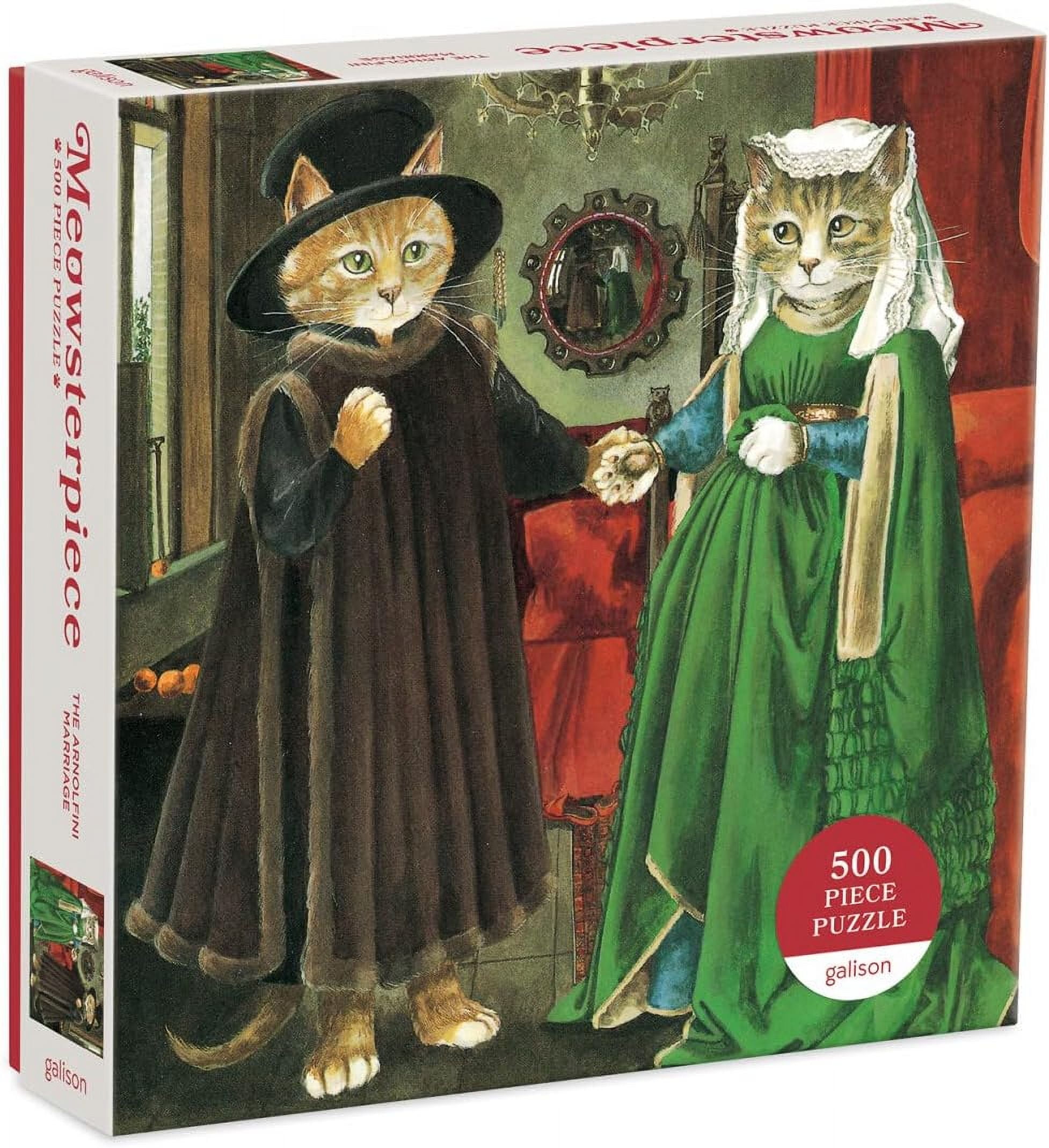 Galison The Arnolfini Marriage Meowsterpiece of Western Art 500 Piece
