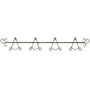 Galla Horizontal Plate Rack Antique Bronze 4 Plate