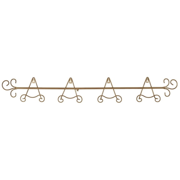 Galla Petite Plate Rack Satin Gold 4 Plate