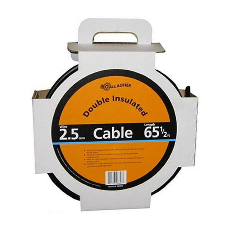 Gallagher Double Insulated Underground Cable Black Gallagher Double Insulated Underground Cable Black